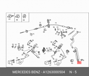 Педаль газа A 126 300 05 04 MERCEDES BENZ