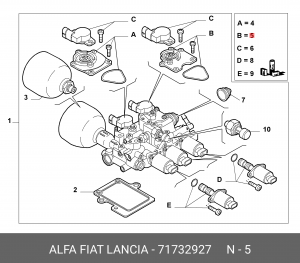 FIAT/ALFA/LANCIA, СОЛЕНОИД КПП 71732927 ALFA FIAT LANCIA