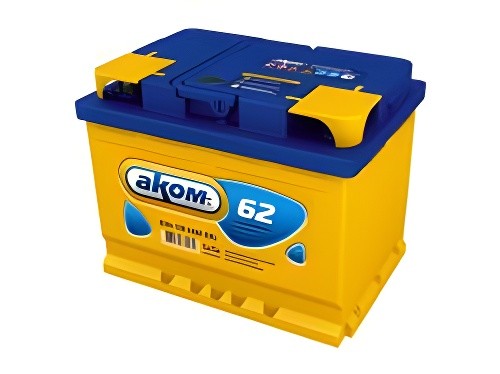 АКОМ 6СТ-62VL Euro (62 а/ч) св.ст.а/м аккумуляторная батарея (245x177x190) 4607034730550 AKOM